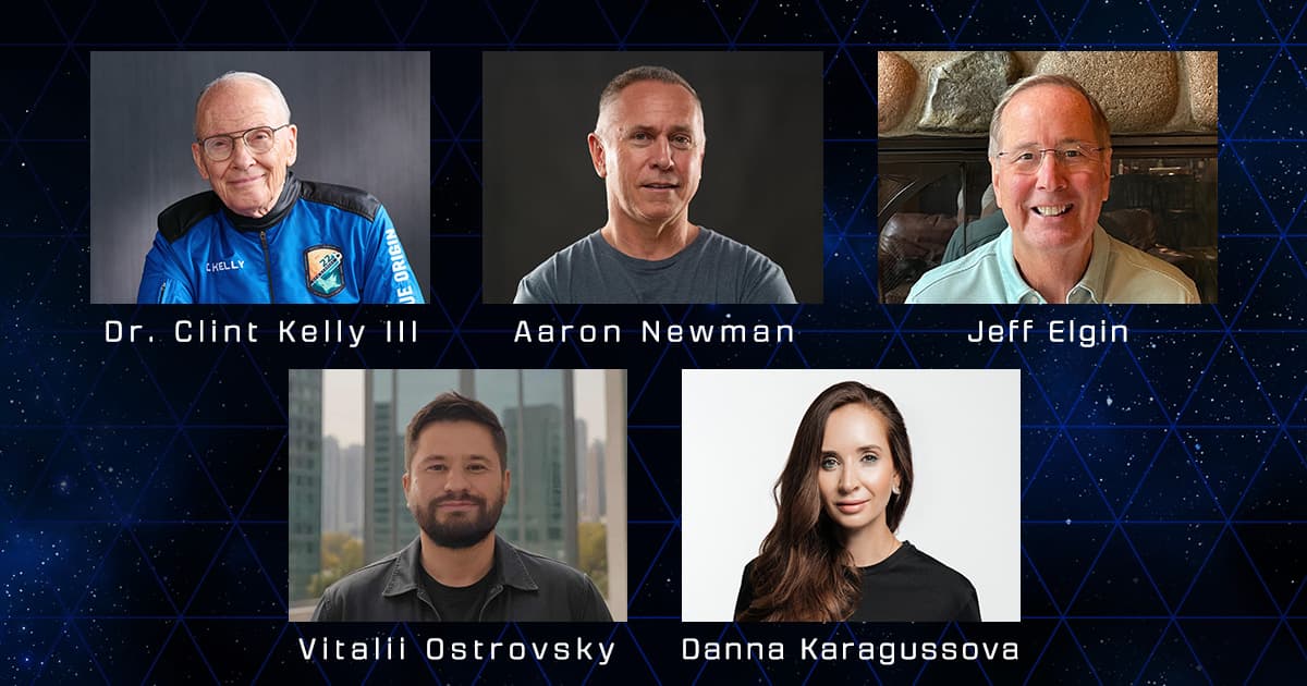 Headshots of the NS-36 crewmembers.